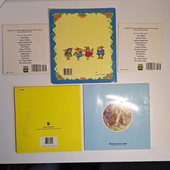 9 Beatrix Potter Book Lot Peter Rabbit Benjamin Bunny Nutkin Moppet Tiggy Fisher - Picture 7 of 8